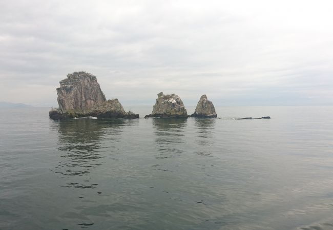 ぐるっとびわ湖島めぐりで接近してくれます