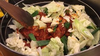 ダッカルビの後はチーズポックンパ