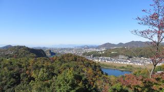 展望台からの木曽川周辺の眺めがみごと