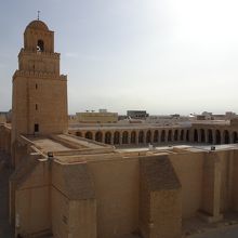 モスク隣の建物からのパノラマビュー。