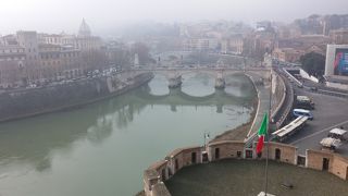ローマを貫通して流れる川