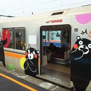 くまモン仕様の電車