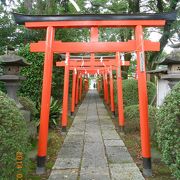 参道がステキな尾曳稲荷神社。