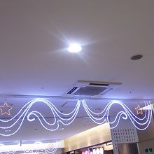 館内のイルミネーション