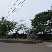 新発田城近くの石碑