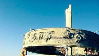 ウランバートルの景色が一望できる場所