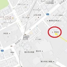 天台宗の津梁院は、上野寛永寺の北側にあり、言問通りの南です。