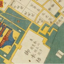 東都下谷絵図によると、津梁院は、寛永寺本坊の北側にあります。