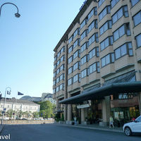 ホテルの正面は北向き。