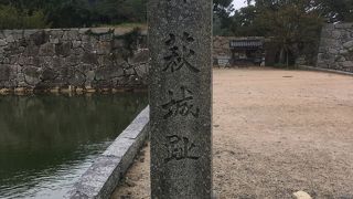 毛利輝元が築城した別名「指月城」！車でぶらっと寄りました