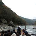紅葉の保津川下り