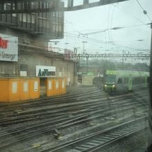 インターラーケンからの電車がケルン中央駅に間もなく到着