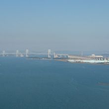 瀬戸大橋は全体を見ることができます。