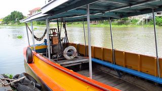 【アユタヤ】主要観光スポットの中州まで