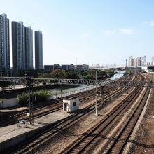 帰りも118番バスで・・・終点の昆山駅へ。約50分。