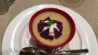 紅葉を見ながら