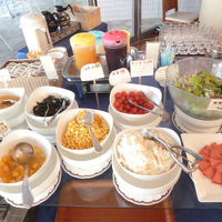 朝食はビュッフェでした