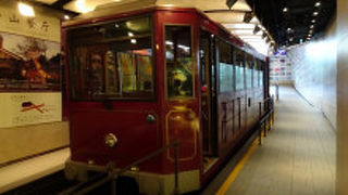 レトロなケーブルカー