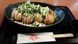 空港でたこ焼き