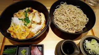蕎麦屋のロースカツ丼セット＠赤坂見附
