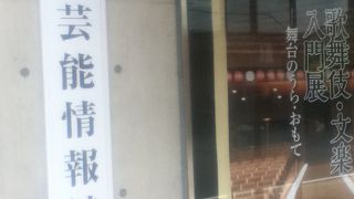 歌舞伎や能等について理解を深めることができる