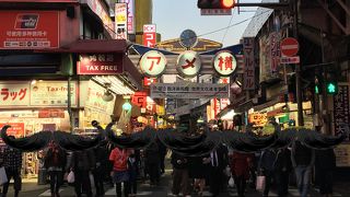 下町の風情と観光客