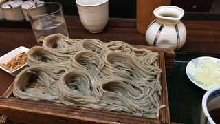 喉越しの良いへぎそば