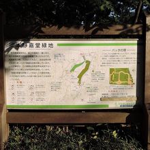 岡本公園あたりの案内板