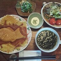 玄米トマトチーズリゾット鯛焼き