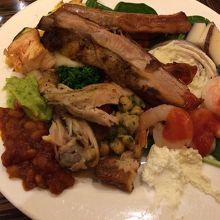 very little と言って切ってもらったステーキ