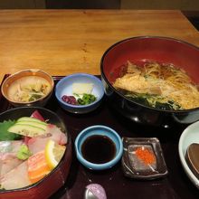 注文したランチ、姫路名物らしい