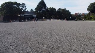 二重橋付近には観光客が多い