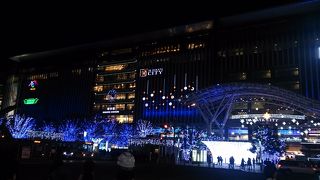 博多駅前のイルミネーション