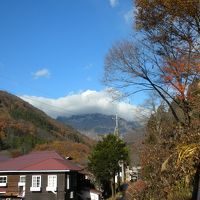 ウッドデッキから見える谷川連峰の山々