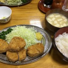 ヒレカツ定食1950円・・・・