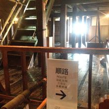 中は一方通行の回廊