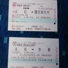 日帰り１day京都スペシャルの旅行クーポン券