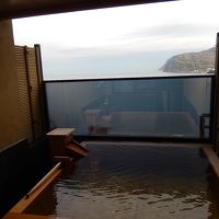 露天風呂付の設備になっていていつでも入ることができて良かった