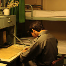 高級乗員居室。二段ベッド相部屋でした