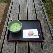 抹茶と上生菓子