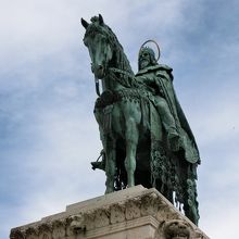 騎馬像のアップ