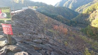 荒川ダム　昇仙峡から更に上ったロックフィルダム