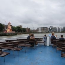 グリニッジピアを出港したところ