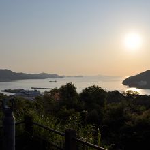 日和山展望台から鳥羽湾を望む