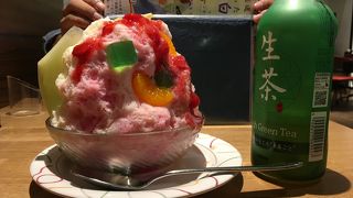 念願叶って　白熊を食べにきました！