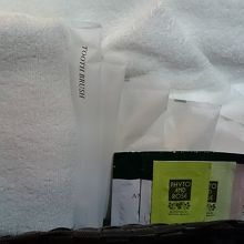 シャワールームのアメニティ