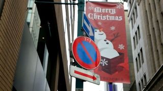 レトロなデザインの街灯