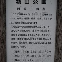 城山公園案内板