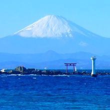 富士山, 名島, 鳥居, 灯台 