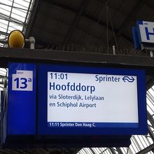 表示がわかりやすい（AMS中央駅）